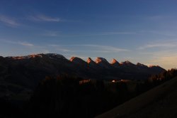 Churfirsten im ersten Morgenlicht